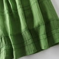 thumbnail image 6 of Dazajoo Cotton Linen Summer Dresses for Women 2025 Vacation Beach Long Dress Half Sleeve Casual Solid Color Flowy Dresses,Green,M, 6 of 7