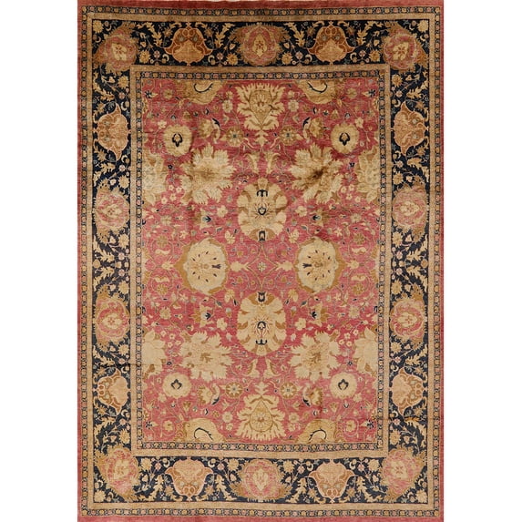 Ahgly Company Indoor Rectangle Mid-Century Modern Brown Sand Brown Oriental Area Rugs, 2' x 5'