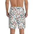 thumbnail image 3 of Kdxio Christmas Elements Print Mens Sleep Shorts Bottoms Soft Comfy Pajama Wear Pants with Drawstring Pockets, 3 of 7