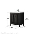 thumbnail image 7 of Wyndham Collection Wcv252530s-Vca-Med Daria 30" Free Standing Single Basin Vanity Set -, 7 of 7