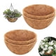 thumbnail image 5 of Moyic Estera de coco Natural de 2 piezas para relleno de plantas biodegradables forrado con estambres de coco para restaurantes Jardín y Patio circular 10 pulgadas, 5 of 6