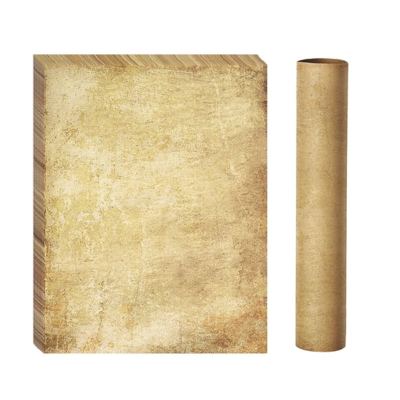 Goefun Papier de Papeterie Vintage, Papier Parchemin pour Imprimante 8,5 x 11, 100 Feuilles Papier Vieilli pour L