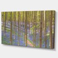 thumbnail image 2 of Blooming Bluebell Forest Panorama - Landscape Canvas Art Print, 2 of 3