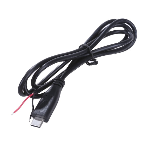 90 Degree/Straight Head USB C to 2 Pin Bare Wire Open End Power Cord Cable Wire