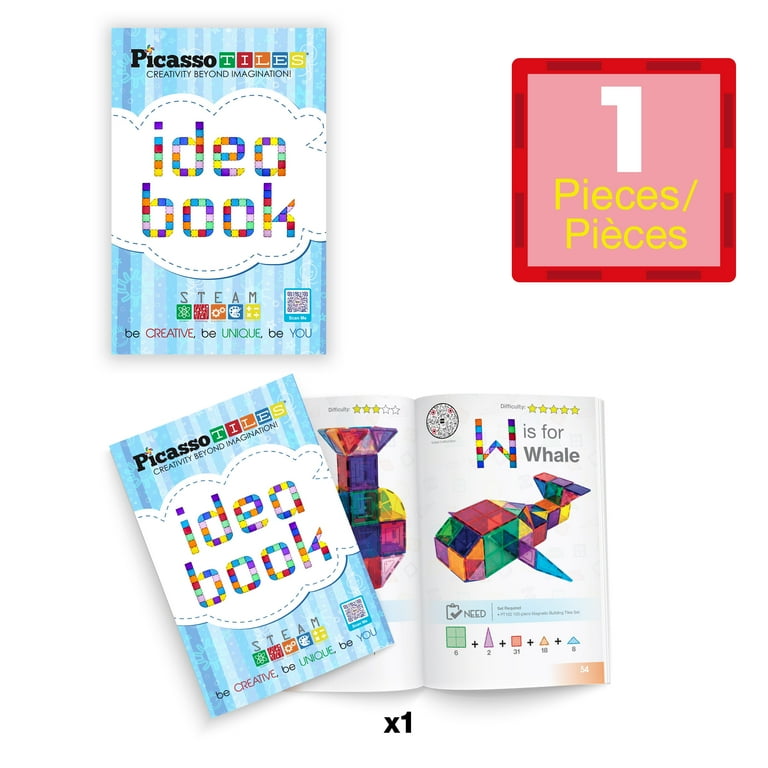 PicassoTiles Idea Book: Magnetic Tile Learning Toys for