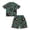 Army Green, variant on Toddler Boy Summer Short Clothes Sets Summer Short-Sleeve Short Sleeve Sets Summer Outfits Cute Clothes Boys Comfortable Playwear Daily Wear