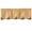 Burlap w/Black Scalloped, variant on Park Designs Carrington Lined Scallop Valance