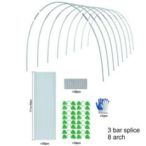 Greenhouse Hoops,Plant Support Stakes, Rust-Free Grow Tunnel Frame for Garden