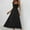 Black Sundresses for Women, variant on Dyegold Sundresses for Women Casual Beach - Plus Size Dress Womens Square Neck Sleeveless High Waist Pleated Maxi Sundresses ​A-Line Flowy Swing ​Graduation ​Dress