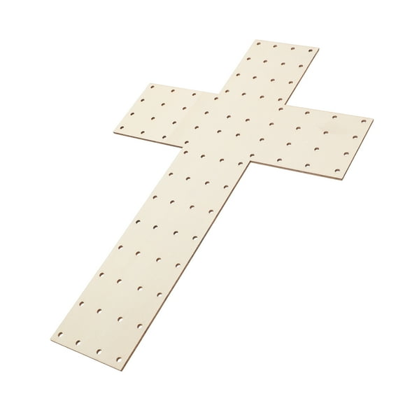 Homoyoyo Wooden Cross Wreath Frame for Winter Holiday Decor and DIY