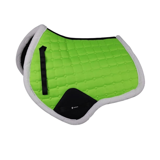 Manta para silla de montar, almohadilla para asiento de equitación, antideslizante, transpirable, de lona, amortiguadora. Verde claro