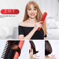 thumbnail image 1 of Mini Fer à Lisser USB Sans Fil Rechargeable pour Boucler, Lisser, Double Usage Peigne à Cheveux Lisses Peigne de Coiffage pour Cheveux Bouclés, 1 of 4