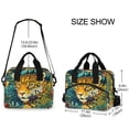 thumbnail image 3 of Lunch Bag Portable Crossbody Meal Bag Cooler Bag Insulated Lunch Bag Food Bag Handheld & Crossbody Design Jungle Cartoon Cougar, 3 of 6