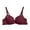 Wine, variant on Bigersell Push up Bras for Women Trendy Women's Lace Patchwork Bra with Breathable and Sagging Lightweight Underwear Nursing Bra Style F-1083 Black 32/70