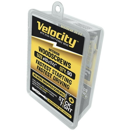 

Velocity Velocity 1LBR10X112 Stick Tight Countersink Head Interior Wood Screws #10 x 1-1/2
