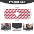 thumbnail image 2 of Pofeuu Strawberry Print Splash Guard for Sink Faucet Sink Gadgets-Splash Guard Behind Faucet Drip Catcher for Kitchen, Bathroom,Sink Mat, 2 of 7