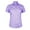 True Violet/Dahila Purple, variant on Monterey Club Women's Small Rhombus lattice Print Tailored Collar Short Sleeve Golf Polo Shirt #2602