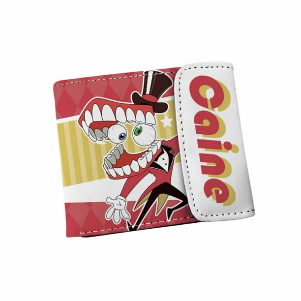Cartera de piel sintética delgada con doble pliegue con personajes de anime de Wallet Circus