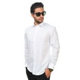 thumbnail image 3 of Men's Slim Fit Dress Shirt Long Sleeve Spread Collar Fitted Convertible Cuff, 3 of 5