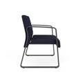 thumbnail image 3 of Waterfall Reception Waiting Sled Base Loveseat / Charcoal Steel / Navy Blue, 3 of 5
