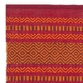 thumbnail image 4 of SAFAVIEH Montauk Ben Striped Soft Braided Cotton Area Rug, Orange/Red, 2'6" x 4', 4 of 6