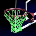 thumbnail image 2 of Durable Basketball Goal Net, Glow In The Dark Outdoor Replacement Net For Heavy Duty Hoop Net, Official NCAA & NBA Basketball Size, Easy To Install And Weatherproof, 2 of 5