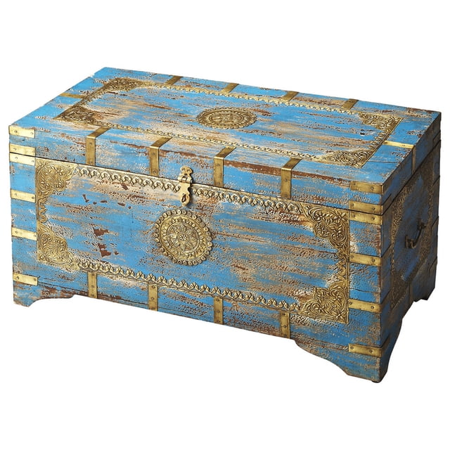 Butler Specialty Table Basse de Rangement en Bleu