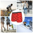 Lukts Red Ladybugs On White Dotted Pattern Men's Underwear Covered