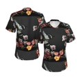 thumbnail image 3 of Yiaed Butterfly with Fowers Print Women's T Shirt V-Neck Short Sleeve Shirt Casual Breathable Tee Summer Tops-XX-Large, 3 of 5