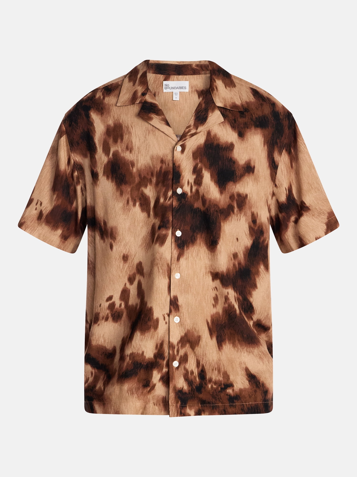 No Boundaries Textured Shirt with Short Sleeves, Men's XS-5XB