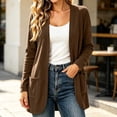thumbnail image 5 of Enjoytime Lightweight Cardigans for Women Long Sleeve Open Front Cardigan Sweater Solid Casual Soft Fall Clothes, 5 of 8