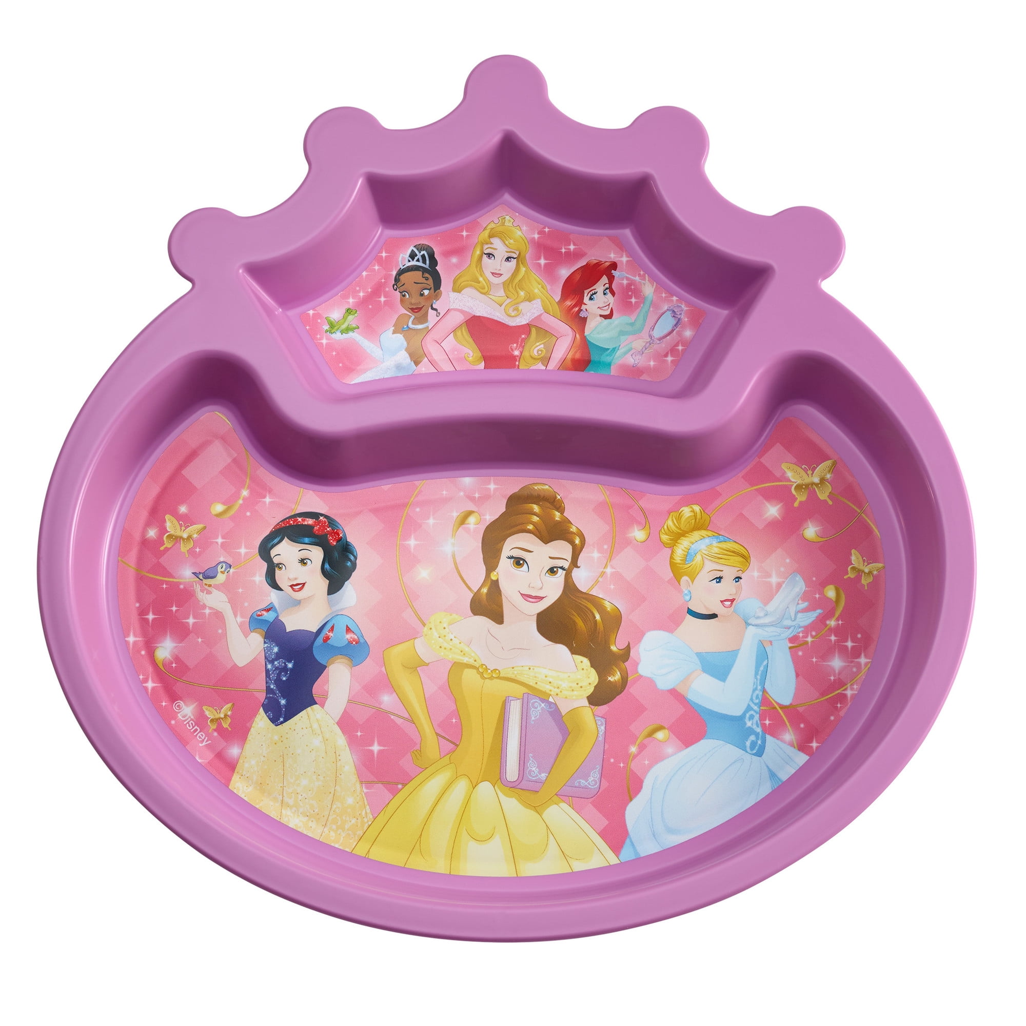 Disney Princess Toddler Plate, Sectioned Plate