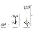 thumbnail image 3 of POWERSMITH PWLD140T 14000 Lumen LED Work Light with Stand All Metal 60" Telescoping Tripod Sealed Power Switches 5 Year Warranty, 3 of 7