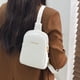 thumbnail image 5 of Bolsa de pecho informal cruzado de dama de moda Color sólido para niñas adolescentes (Blanco) JShteea Para Estrenar, 5 of 9