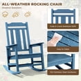 thumbnail image 6 of SERWALL Oversized Outdoor Rocking Chair for Adults, HDPE All Weather Patio Rockers for Porch Garden Lawn, Navy, 6 of 10