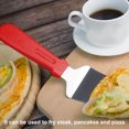 thumbnail image 2 of Naiovety Servidor de pastel de acero inoxidable Pizza Pie Pala Espátula Cortador Raspador Cuchillo de corte Negro, 2 of 6