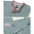 thumbnail image 2 of ZIMEGO Men’s 3/4 Sleeve Henley Shirt – Casual Slim Fit Crew Neck Raglan Baseball Fashion Athletic T-Shirts Tee, 2 of 6