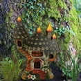 thumbnail image 5 of RBCKVXZ Fairy Garden House Outdoor, Wooden Garden Decor Outdoor Statues Garden Cottage Yard Decor Porch Lawn Ornaments Gifts for Mom, 3.9", 5 of 5