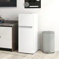 thumbnail image 3 of HOMCOM Small Fridge with Freezer, 4 Cu Ft Refrigerator with Shelves, White, 3 of 9