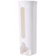 thumbnail image 1 of Plastic Bag Holder Wall Mount Trash Bag Dispenser Kitchen Grocery Bag Storage Organizer Sundries Container with Lid(L,white), Large, AM17CD0G58LUS, 1 of 7