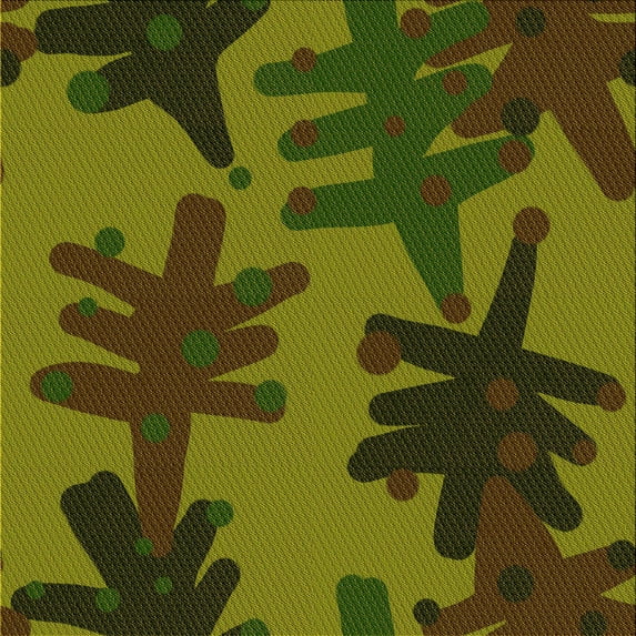 Ahgly Company Machine Washable Indoor Square Transitional Chocolate Brown Area Rugs, 6' Square