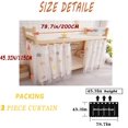 thumbnail image 2 of CAILDANL 2 Panels,Bottom Bunk Bed Curtains Cloth Breathable Bed Canopy Students Curtain Shading Nets for Single Bed, 2 of 7