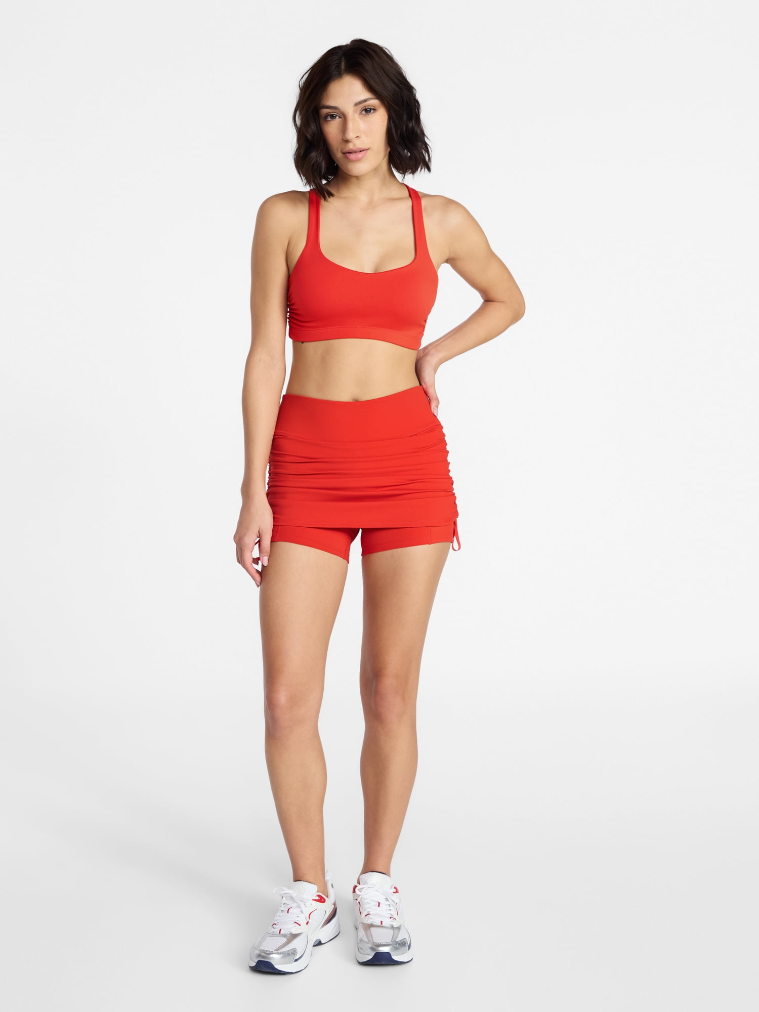 Avia Women's Color Side Ruched Sports Bra, Sizes XS-XXXL