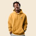 thumbnail image 4 of Dalix Astronaut Embroidered Fleece Zip Hoodie Cold Fall Winter Mens in Gold 2XL XX-Large, 4 of 5
