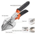 thumbnail image 4 of Vruelia Miter Shears Adjustable 45 to 135 Degree Sharp Trunking Shears Ergonomic Multi Angle Miter Scissors with 2 Replacement Blades for Cutting Wood Plastic PVC, 4 of 5
