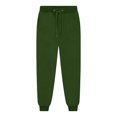 thumbnail image 5 of RUTAYY Women's Jogger Pants Solid Color Side Pockets Drawstring Casual Sport Sweatpants Green, 5 of 5