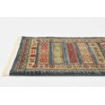 thumbnail image 4 of Unique Loom Fars Collection Tribal Modern Casual Runner Rug, 2 x 6 Feet, Blue/Red, 4 of 5
