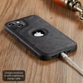 thumbnail image 6 of Casus Logo View Classic Slim Leather Case for iPhone 14 Plus - Black, 6 of 8