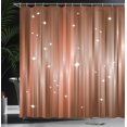 thumbnail image 3 of Ambesonne Space Shower Curtain, Abstract Beams Stars Galaxy, 69"Wx70"L, Pale Rust, 3 of 4