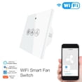 thumbnail image 2 of Interruptor de Pared con Luz de Ventilador de Techo Inteligente WiFi, Smart Life/Tuya APP Control Remoto de Velocidades, para Alexa y Google Home (UE), 2 of 10